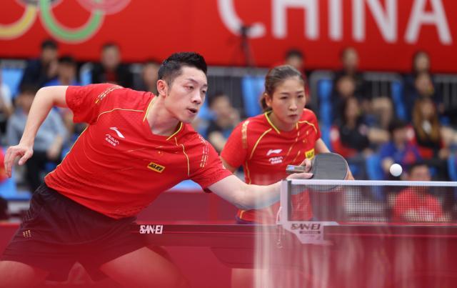 国乒奥运热身赛开战 许昕/刘诗雯赢取混双两连胜